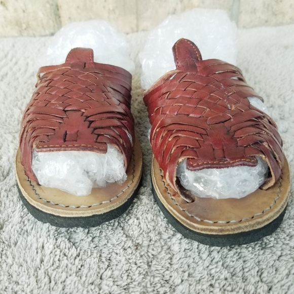 Child HUARACHE SANDALS (Big Kid 2) Authentic Handmade MEXICAN Leather W/Rubber - Picture 8 of 8